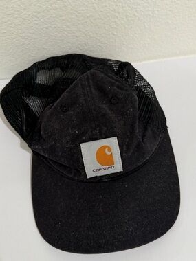 Carhartt Black Mesh Back Logo Cap